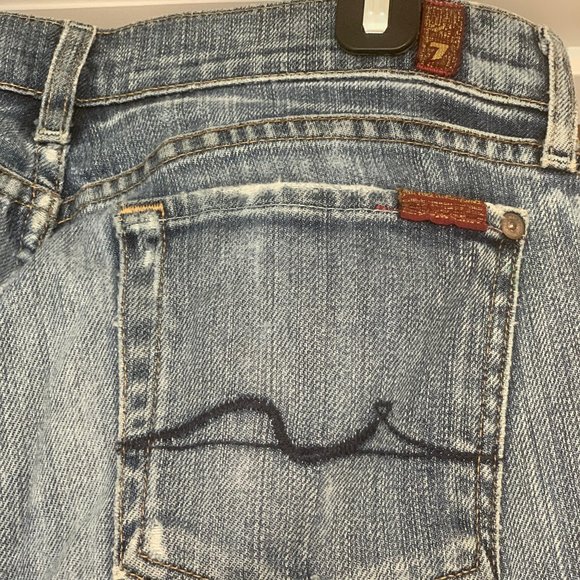 7 for all Mankind women's denim bootcut jeans size 29 - Picture 1 of 7